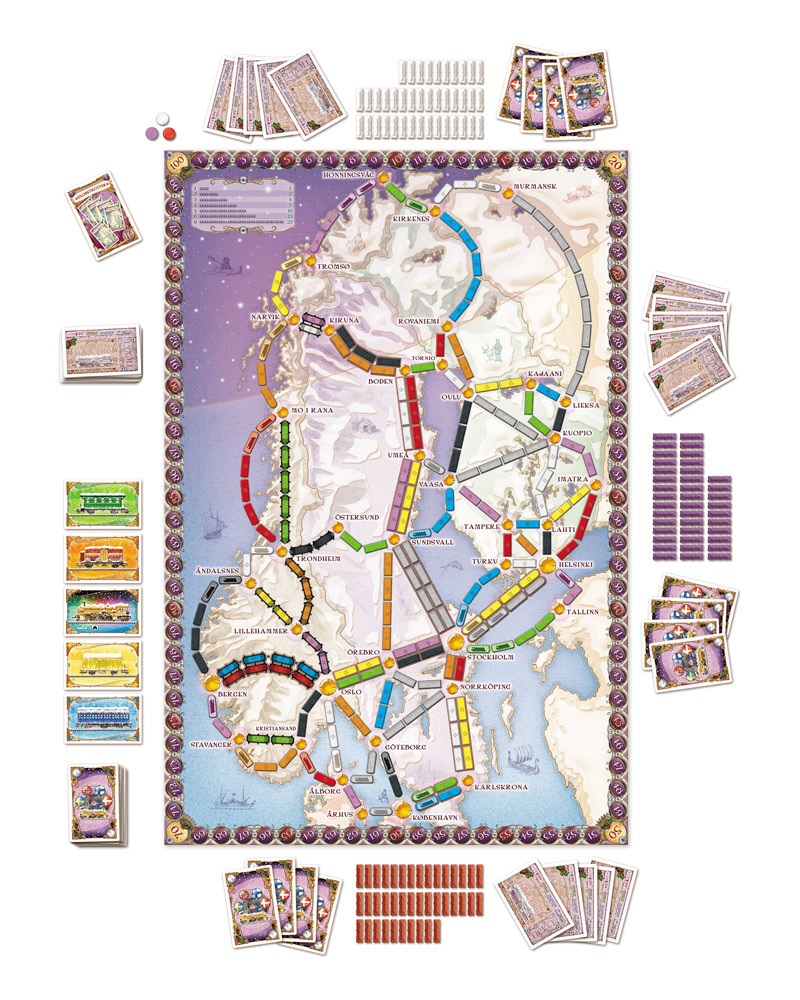 Настольная игра Hobby World Ticket to Ride Северные страны 1702 –  Интернет-магазин Юные таланты