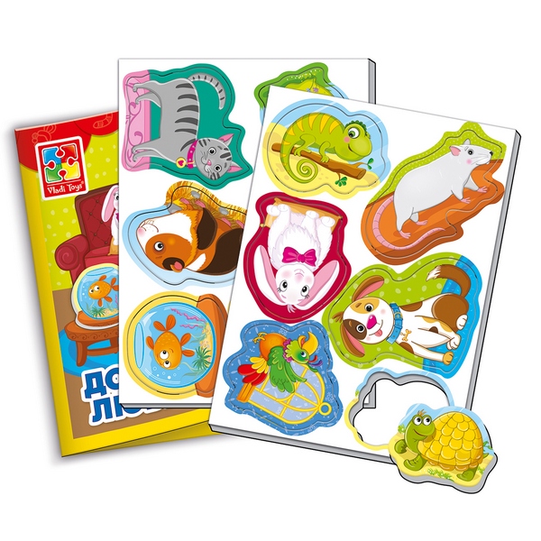 Настольная игра Vladi Toys Мой маленький мир Домашние любимцы 12 ...