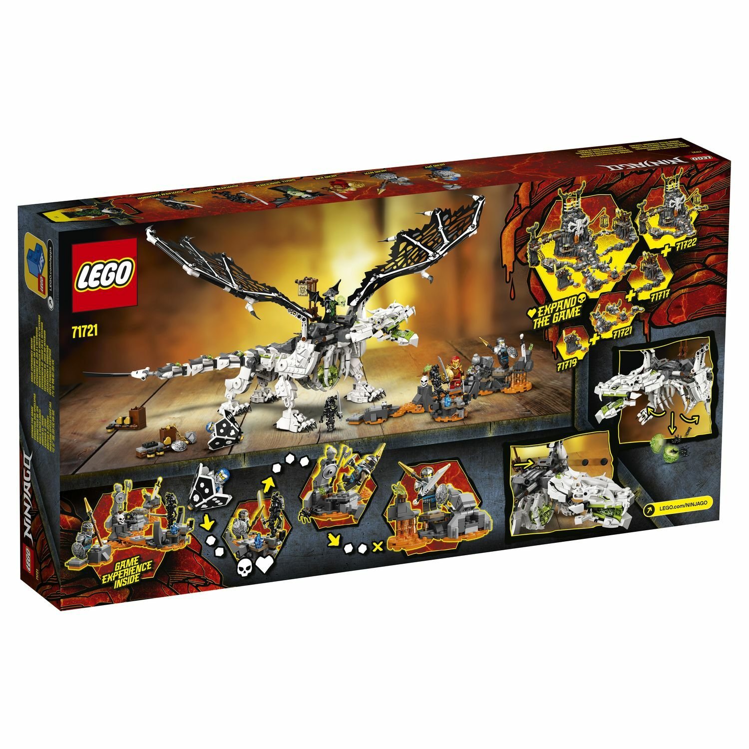 Конструктор LEGO Ninjago Дракон чародея скелета 71721 – Интернет-магазин  Юные таланты