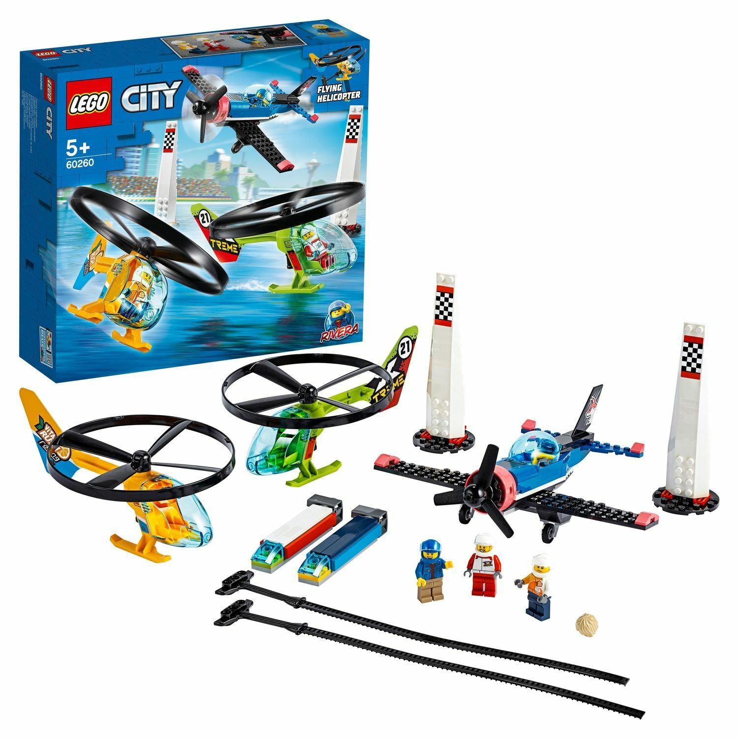 Конструктор LEGO CITY Airport Воздушная гонка 60260-L