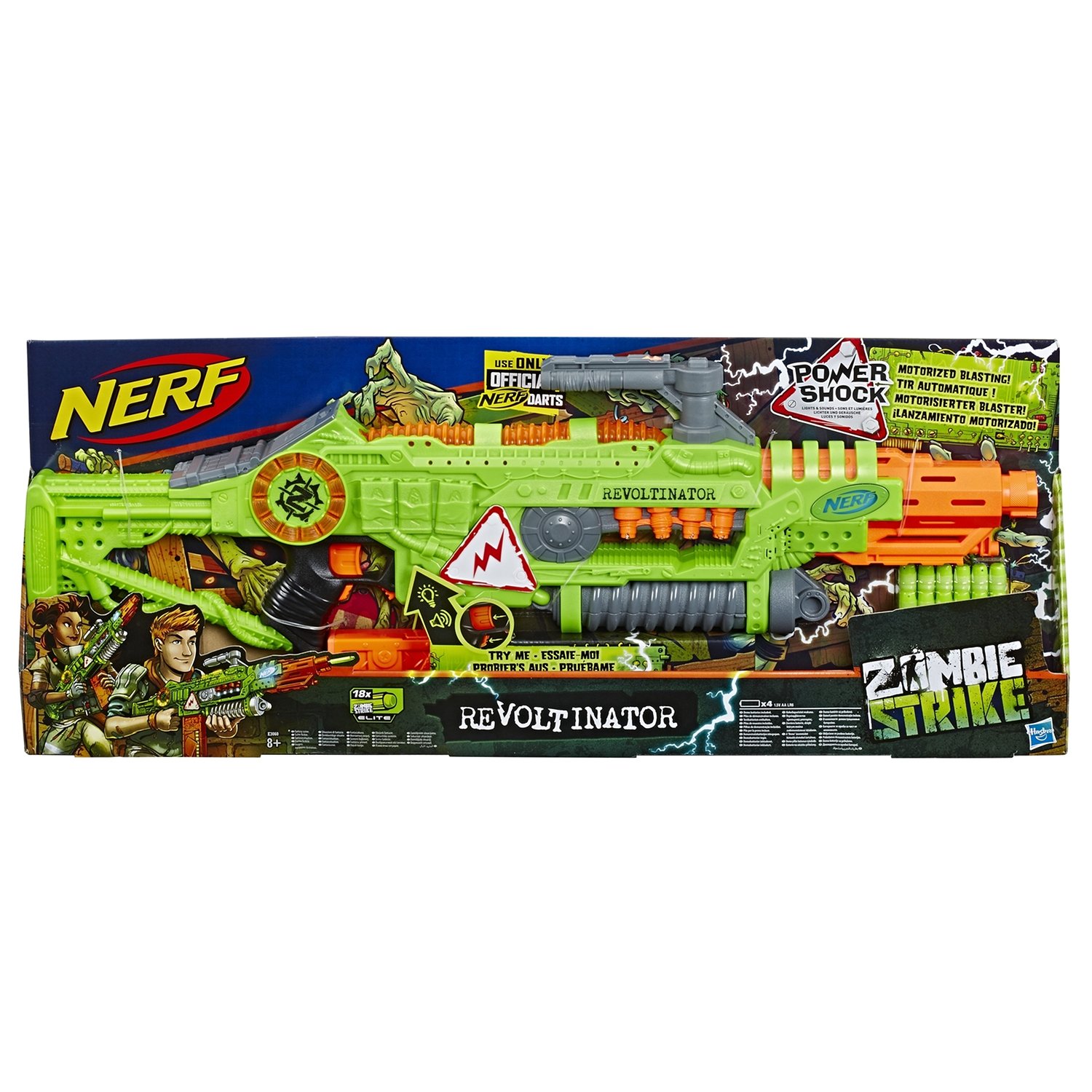 Игрушка бластер NERF НЕРФ ЗОМБИ E3060EU4 – Интернет-магазин Юные таланты