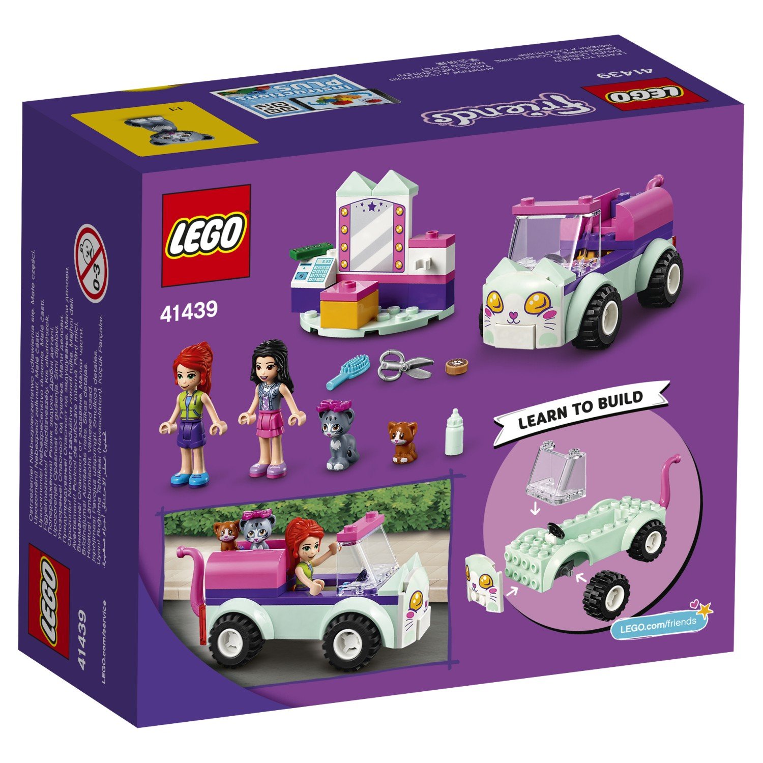 Конструктор LEGO Friends Передвижной груминг салон для кошек 41439 –  Интернет-магазин Юные таланты