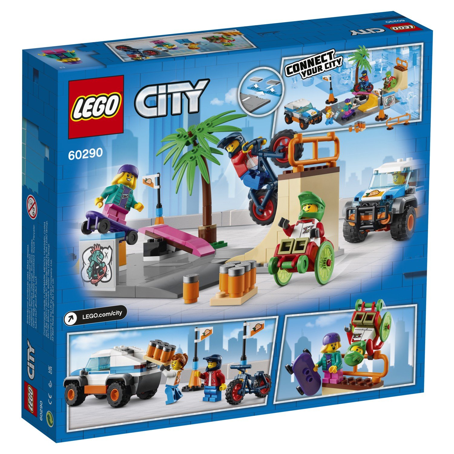 Конструктор LEGO City Скейт парк 60290 – Интернет-магазин Юные таланты