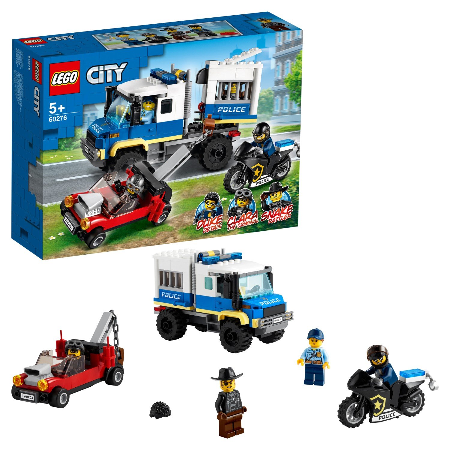 Конструктор LEGO City Транспорт для перевозки преступников 60276