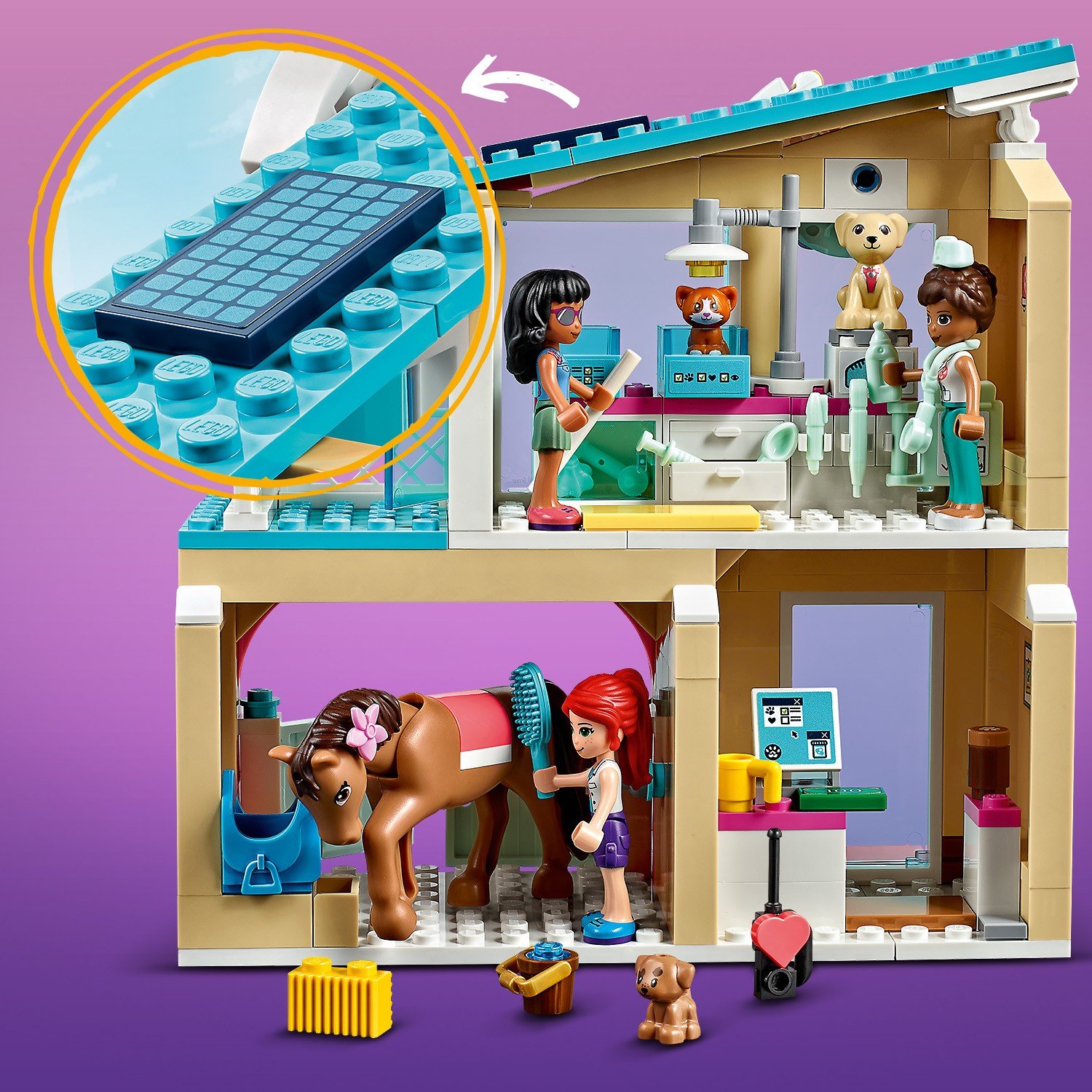 Конструктор LEGO Friends Ветеринарная клиника Хартлейк Сити 41446 –  Интернет-магазин Юные таланты