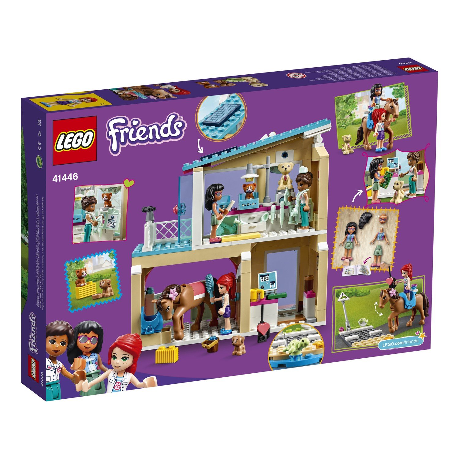 Конструктор LEGO Friends Ветеринарная клиника Хартлейк Сити 41446 –  Интернет-магазин Юные таланты