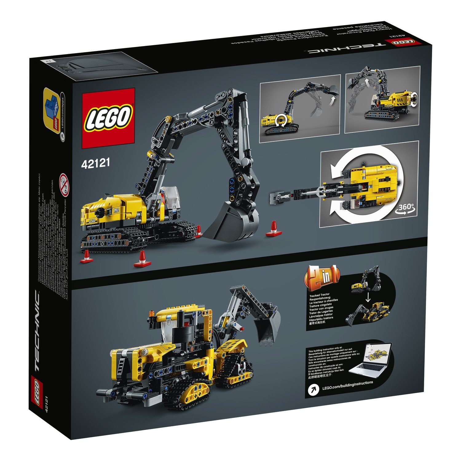 Конструктор LEGO TECHNIC Тяжелый экскаватор 42121 – Интернет-магазин Юные  таланты