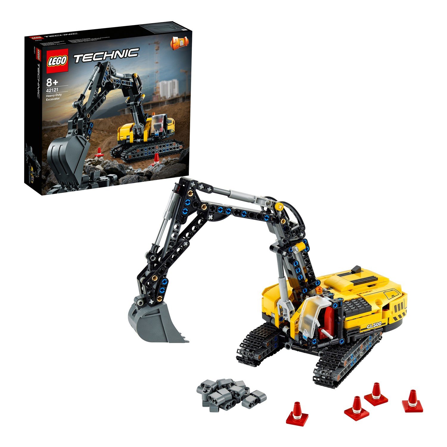 Конструктор LEGO TECHNIC Тяжелый экскаватор 42121