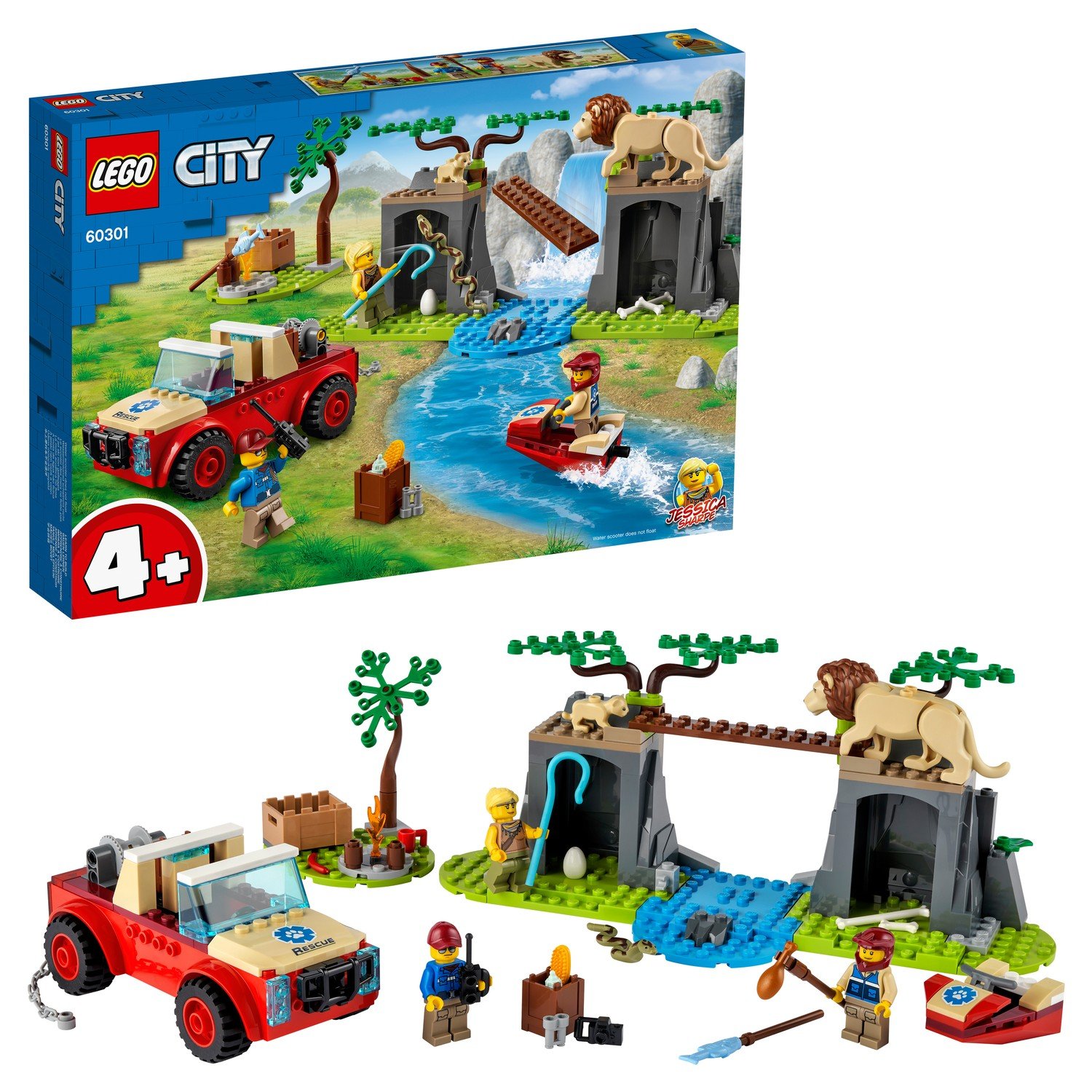 Конструктор LEGO City Спасательный внедорожник для зверей 60301