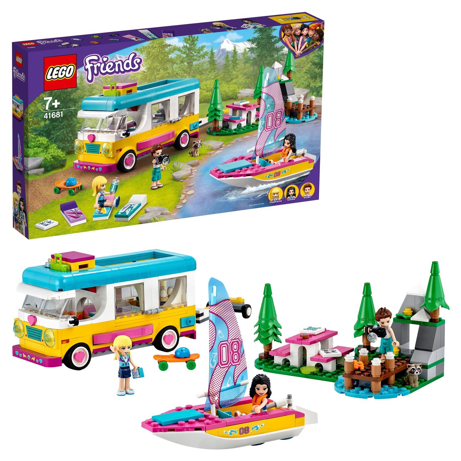 Конструктор LEGO Friends Лесной дом на колесах и парусная лодка 41681 –  Интернет-магазин Юные таланты