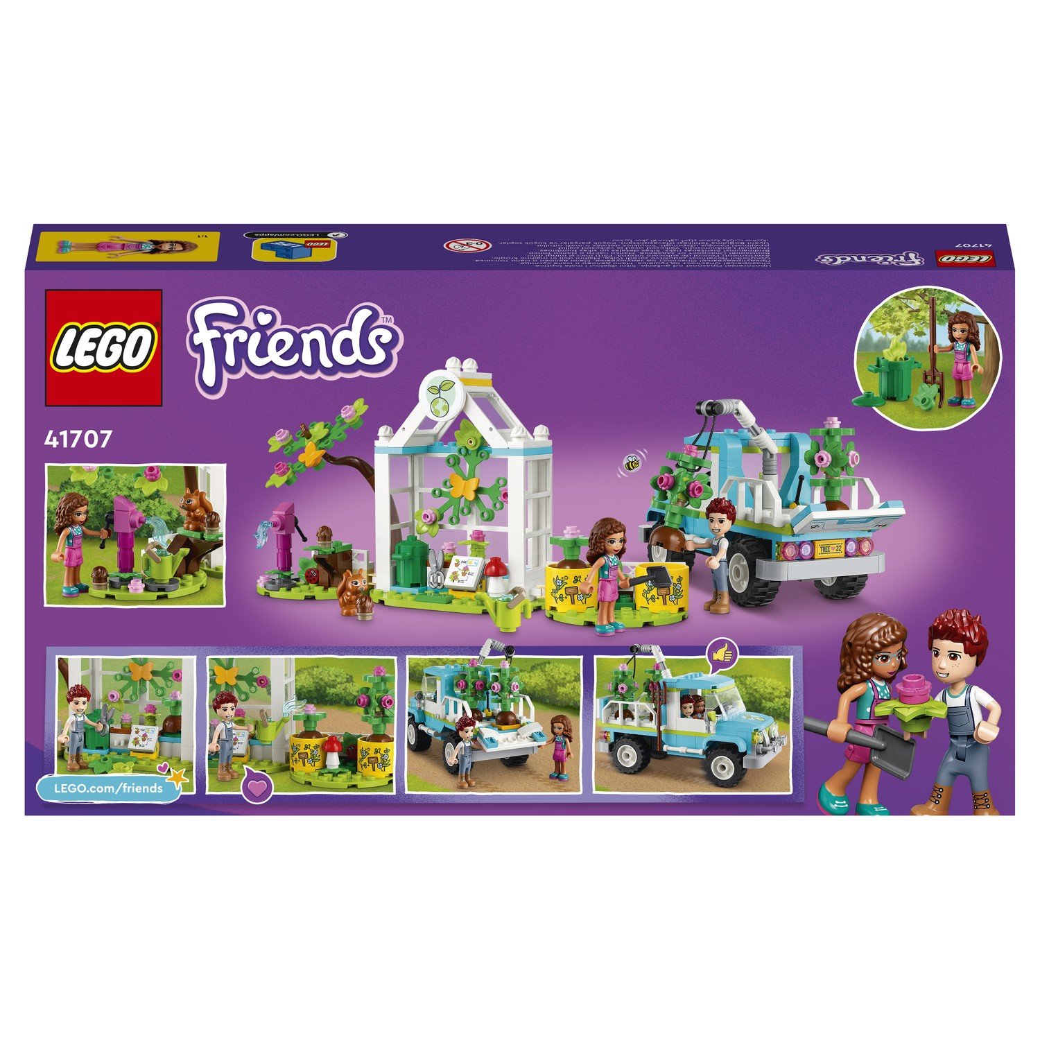 Конструктор LEGO FRIENDS Машина для посадки деревьев 41707 –  Интернет-магазин Юные таланты