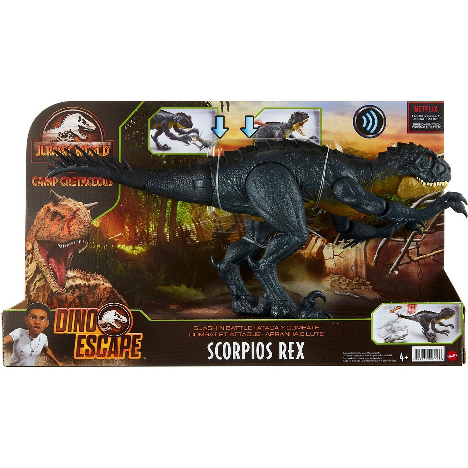 Фигурка Mattel Jurassic World Мир Юрского периода Хлопающий Скорпиос Рекс  НВТ41