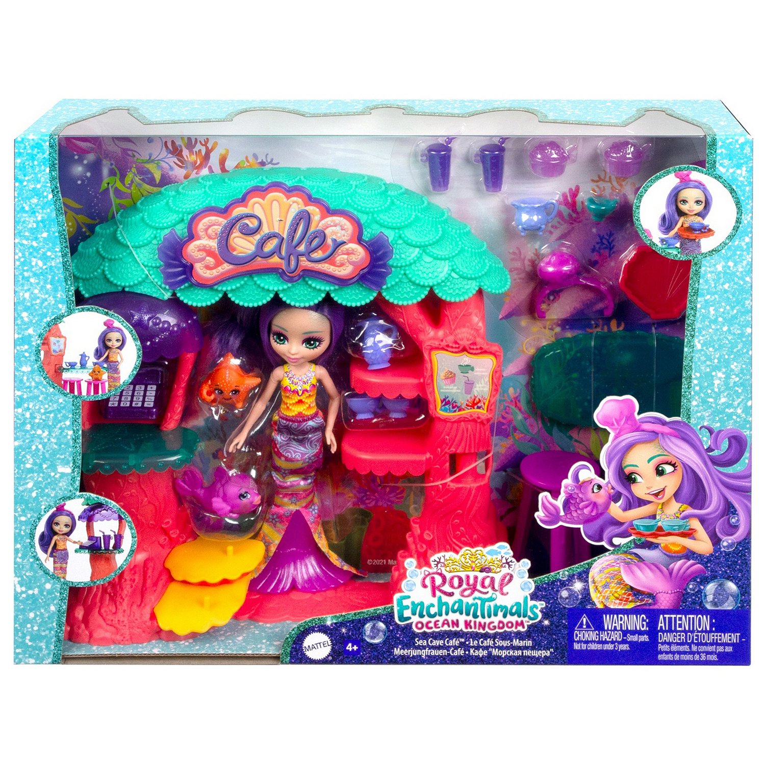 Набор игровой Mattel Enchantimals Кафе Морская пещера кукла и питомцы HCF86  – Интернет-магазин Юные таланты