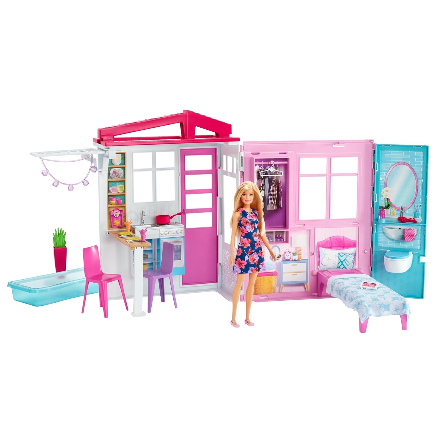 Набор игровой Mattel Barbie Раскладной домик FXG55 – Интернет-магазин Юные  таланты