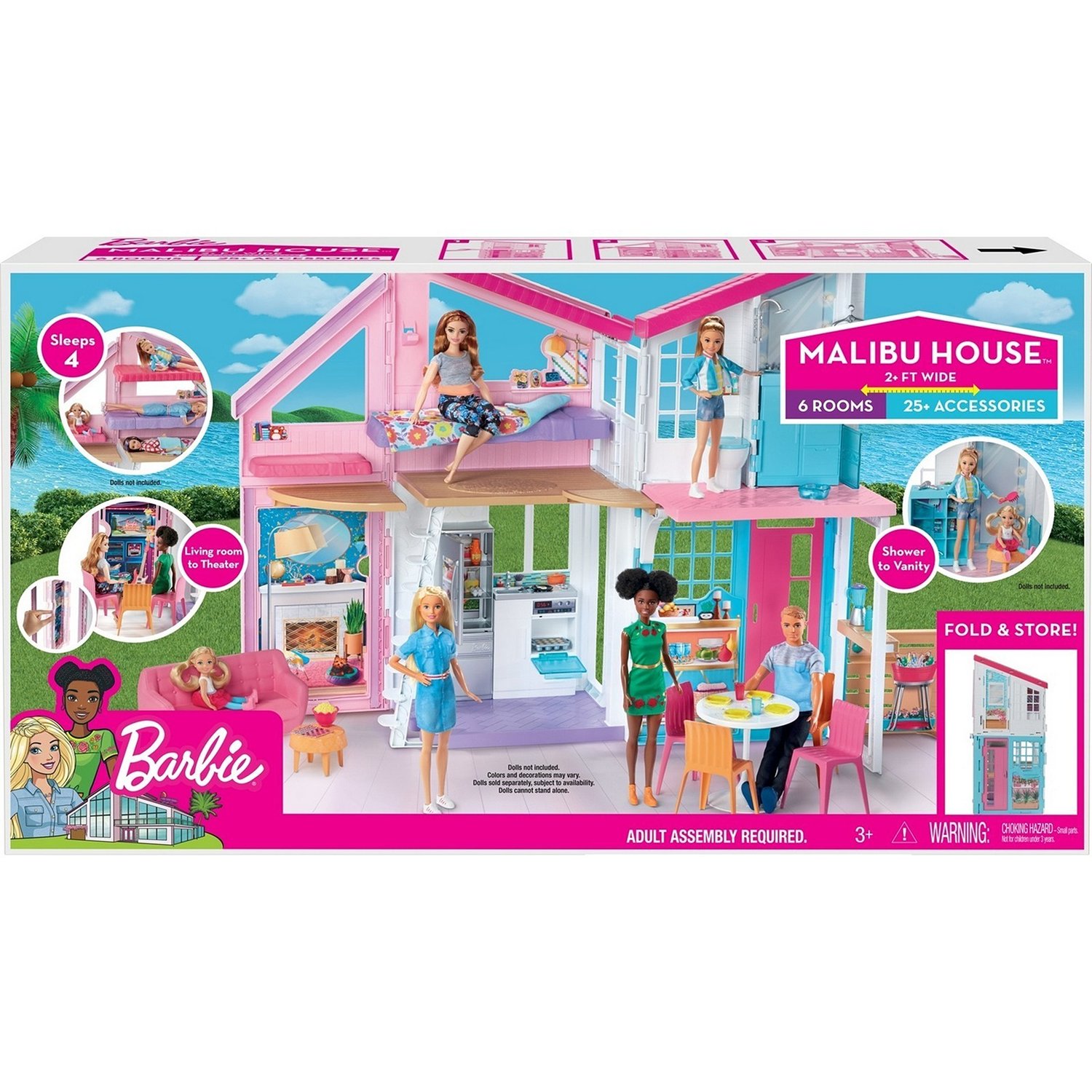 Набор игровой Mattel Barbie Новый Дом в Малибу FXG57 – Интернет-магазин  Юные таланты