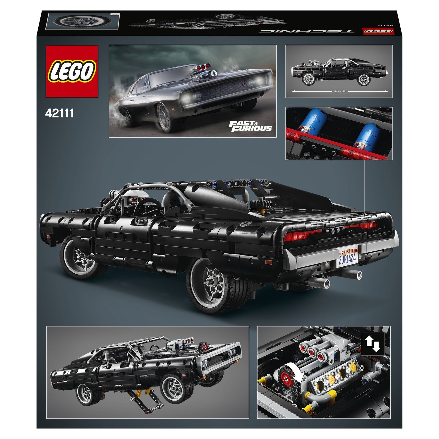 Конструктор LEGO TECHNIC Dodge Charger Доминика Торетто 42111