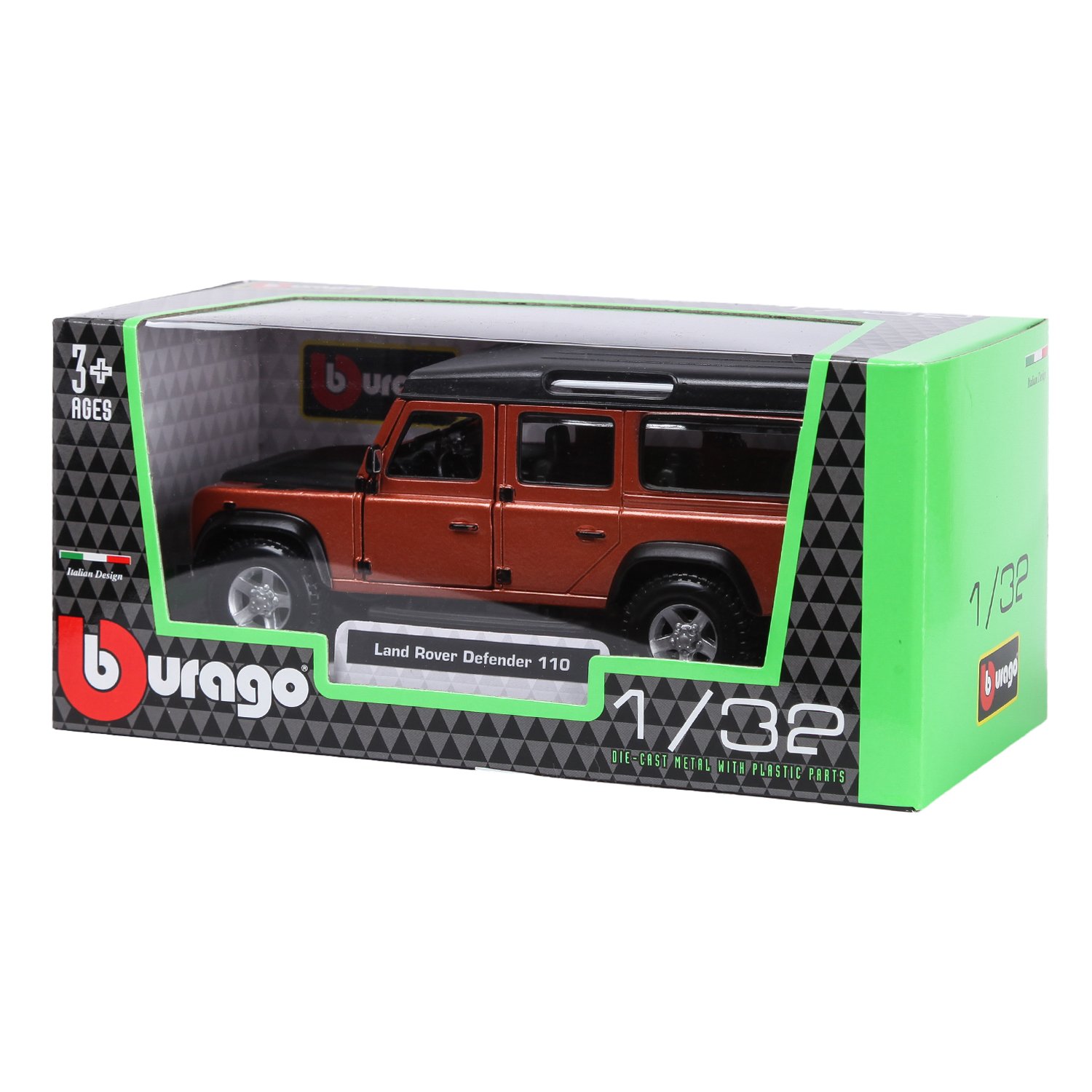 Машинка Bburago Collezione LAND ROVER DEFENDER 110 Orange 18-43000 18-43029  – Интернет-магазин Юные таланты