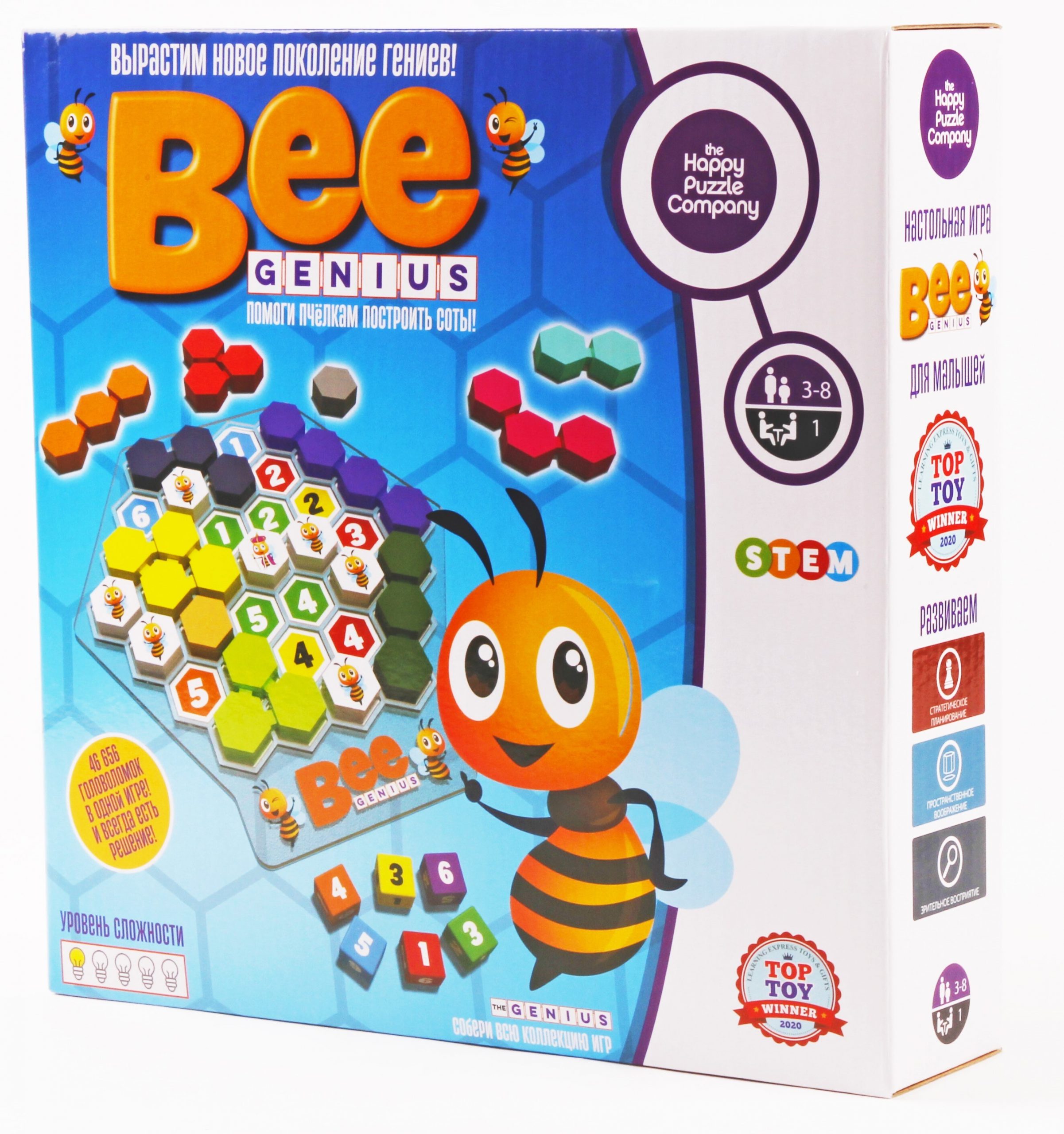 Настольная игра HAPPY PUZZLE Bee Genius 1002 HPSPL – Интернет-магазин Юные  таланты