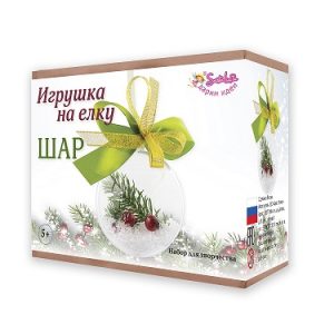 Игрушка на елку Santa Lucia Шар с веткой 3268