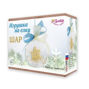 Игрушка на елку Santa Lucia Шар со снежинкой 3269