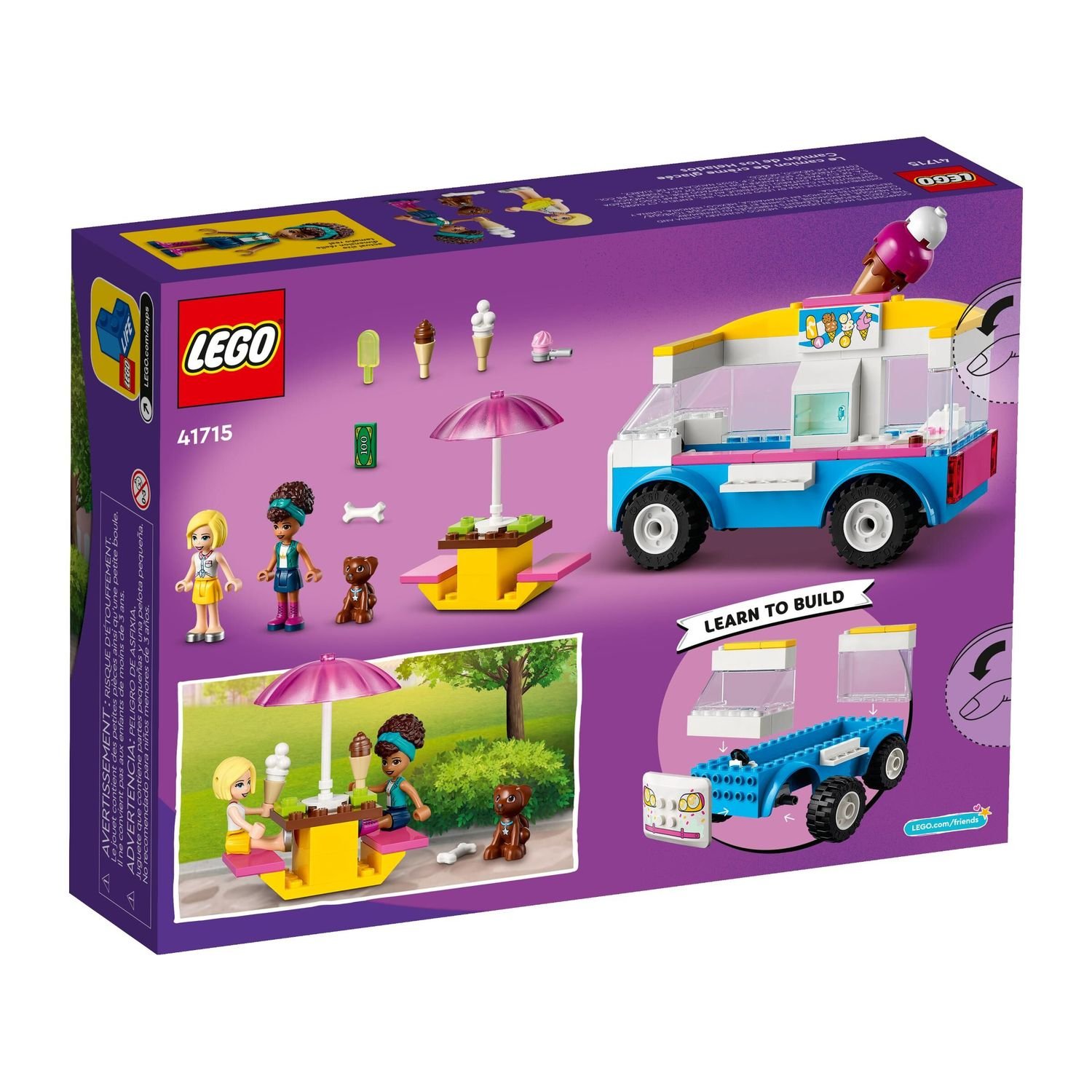 Конструктор LEGO FRIENDS Фургон с мороженым 41715 – Интернет-магазин Юные  таланты